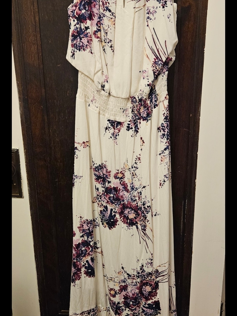 Maurices Smocked Waiste Floral Maxi Dress